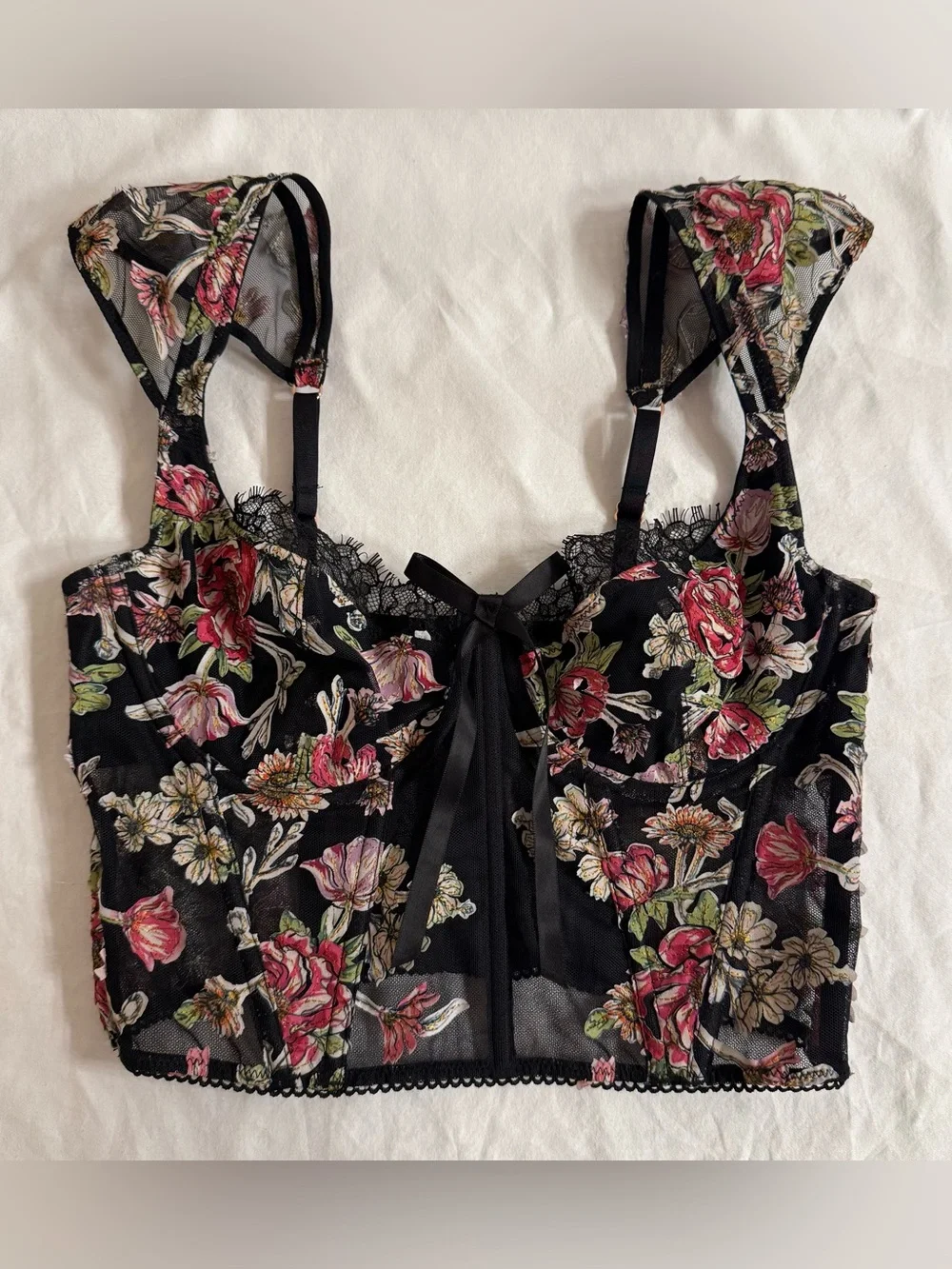 Victorias Secret black mesh